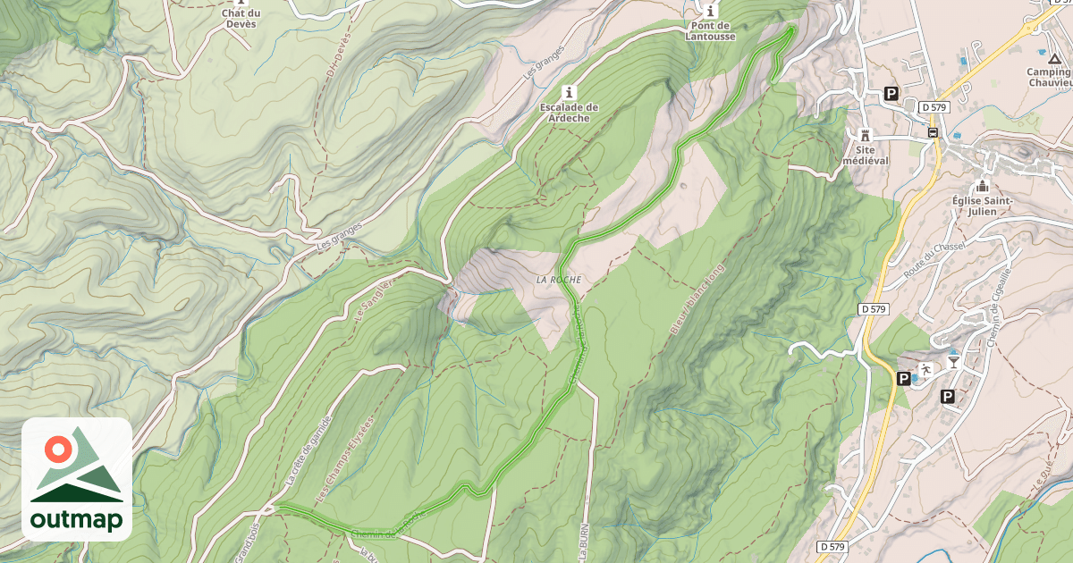 Map of Chemin de la Roche