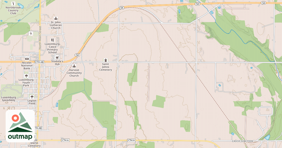 Map of Ahnapee State Trail