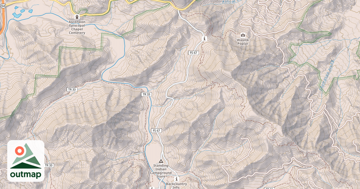 Map of UPPER NANTAHALA