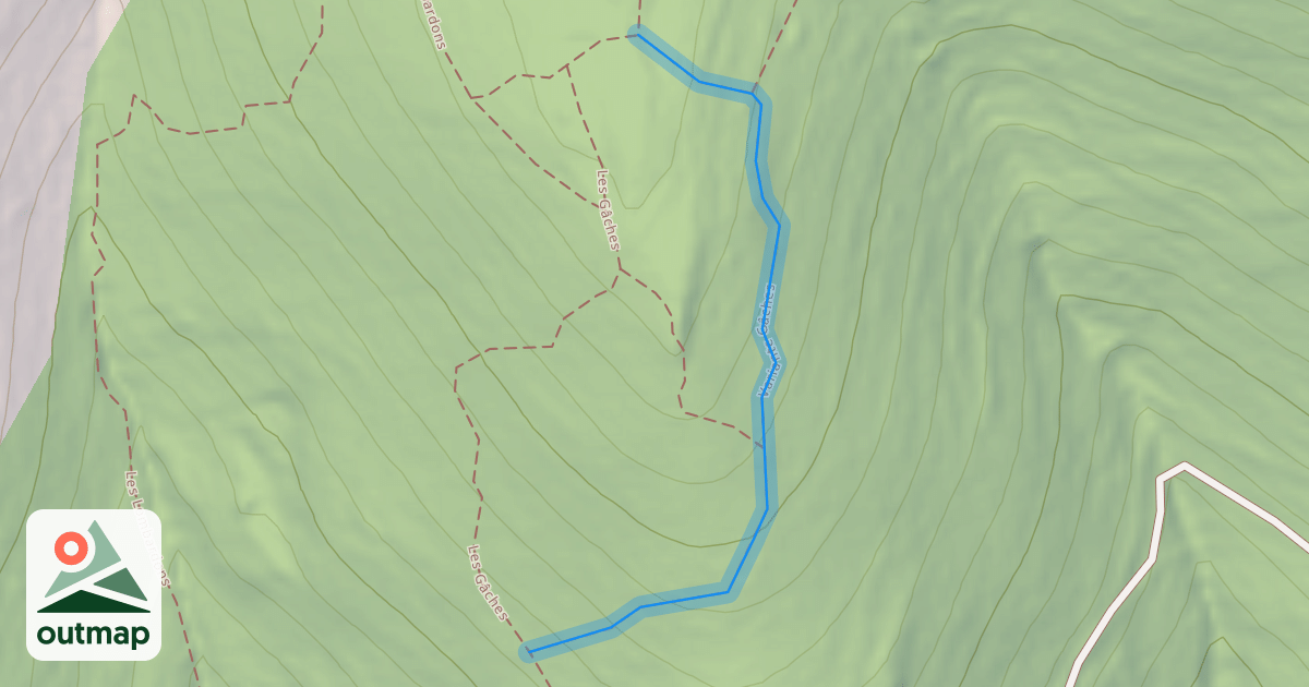 Map of Variante Gâches