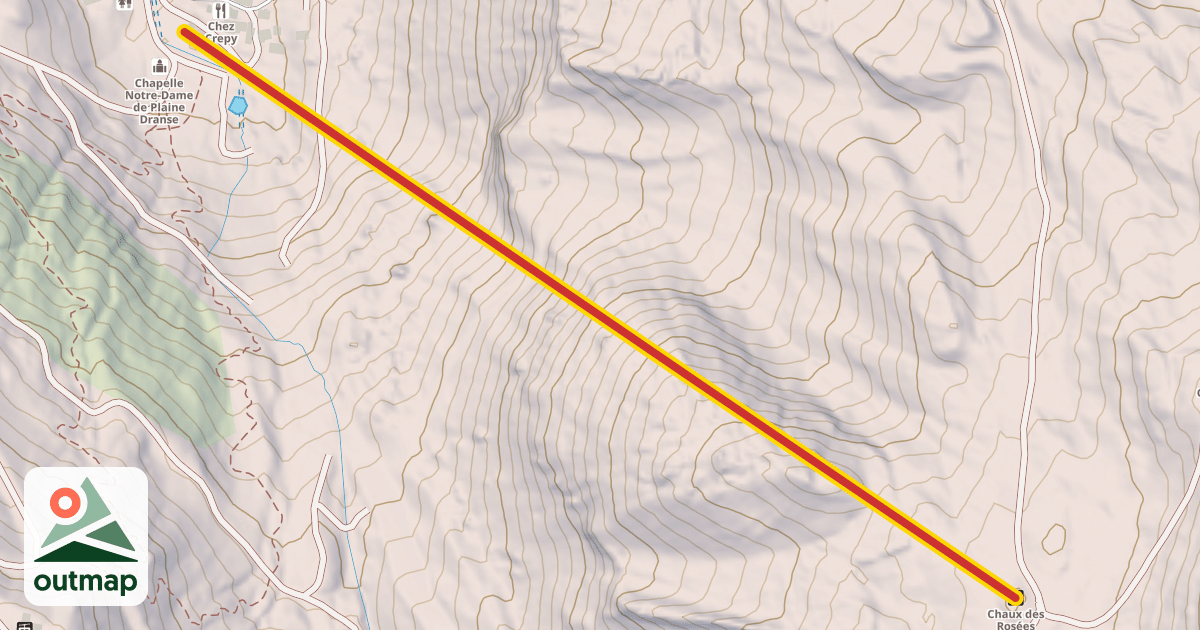 Map of Chaux des Rosées
