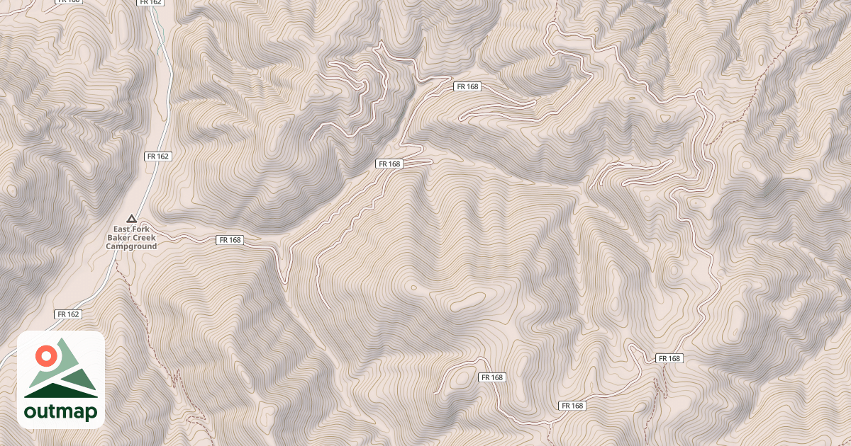 Map of E FK BAKER CR