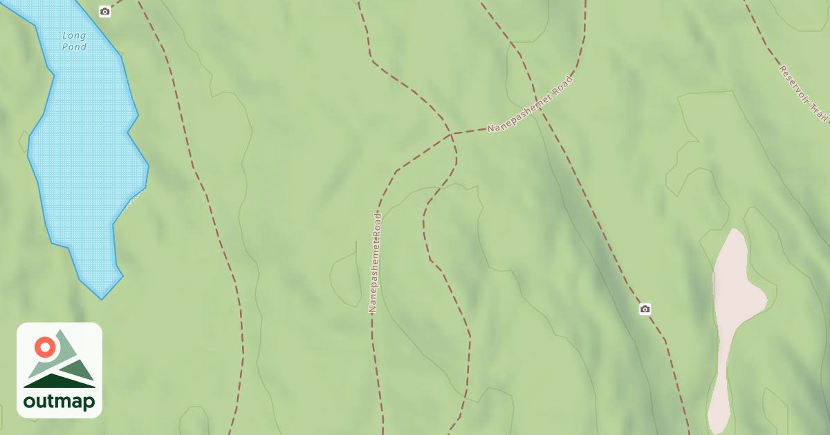 Map of Mountain Bike and Nanepashemet Rd