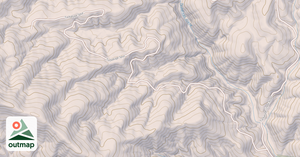 Map of TUCKALUGE SPUR