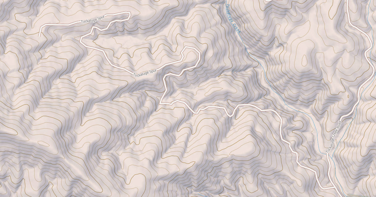 Map preview of TUCKALUGE SPUR