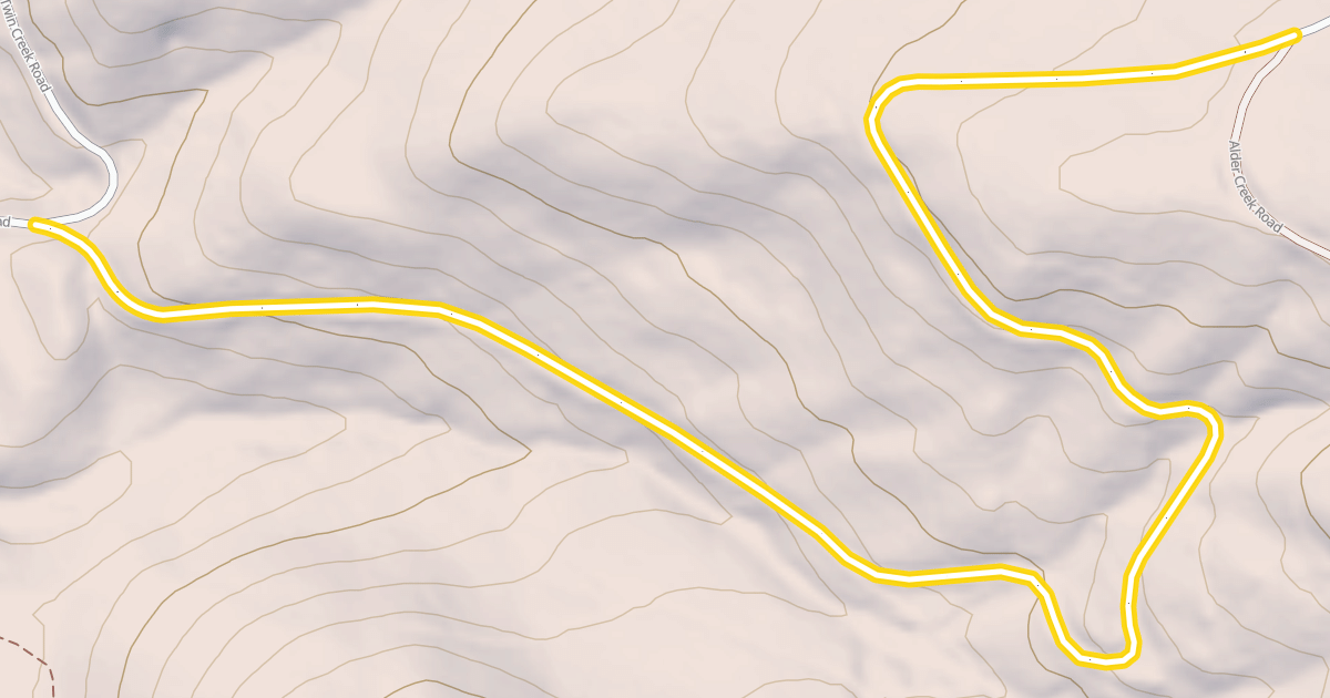 Map preview of Twin Creek Tie Road