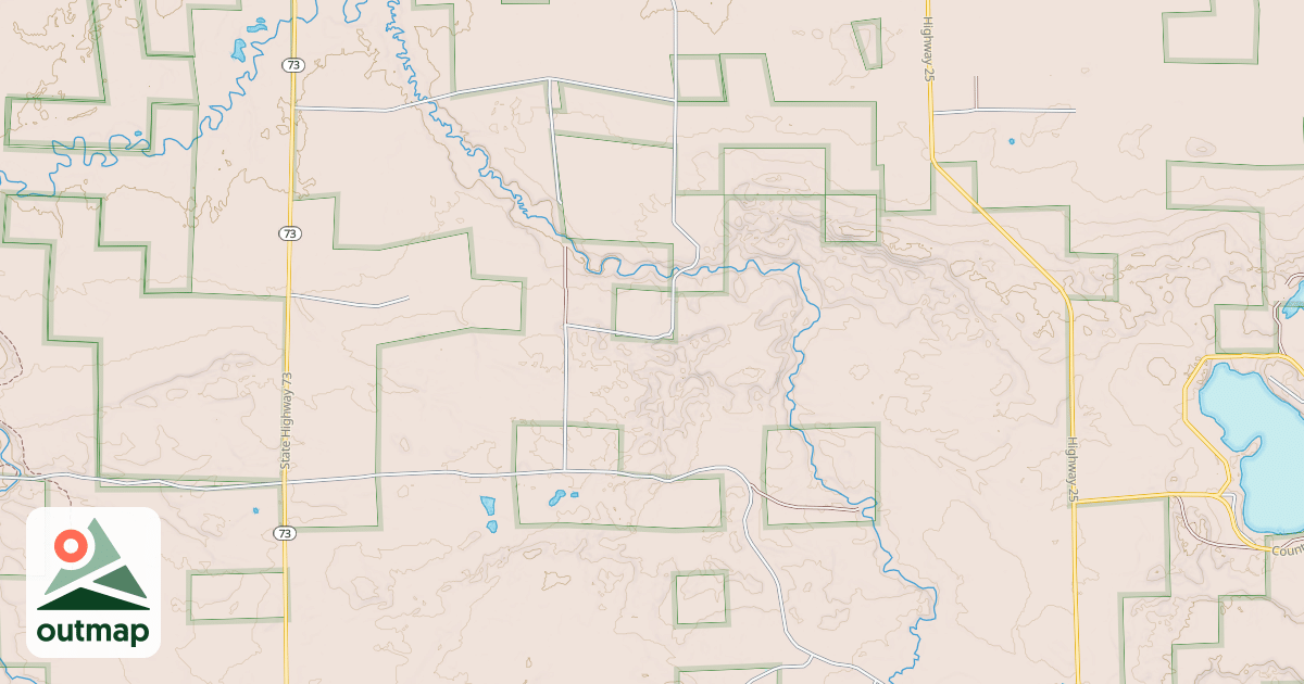 Map of USFS Motor Vehicle Use Map Trails 19440
