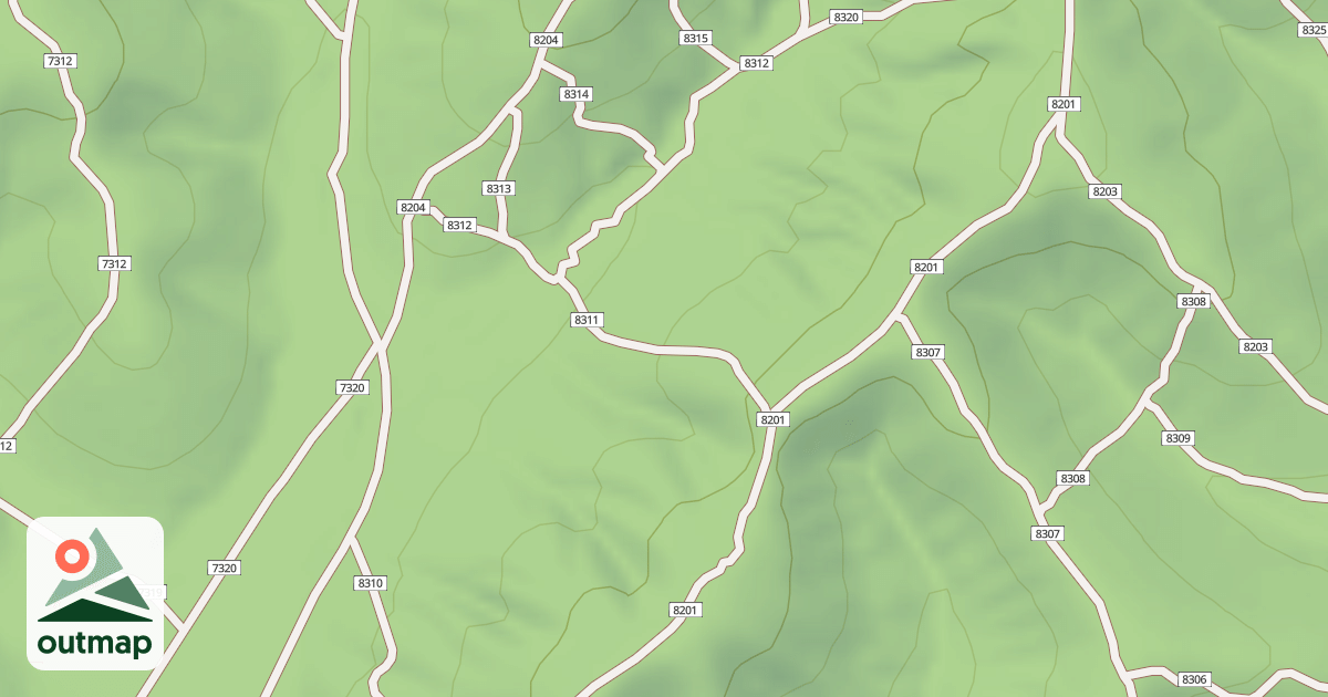 Map of USFS Motor Vehicle Use Map Trails 19470