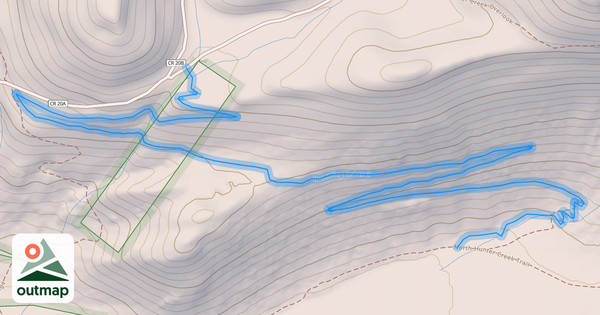 Map of Hummingbird trail