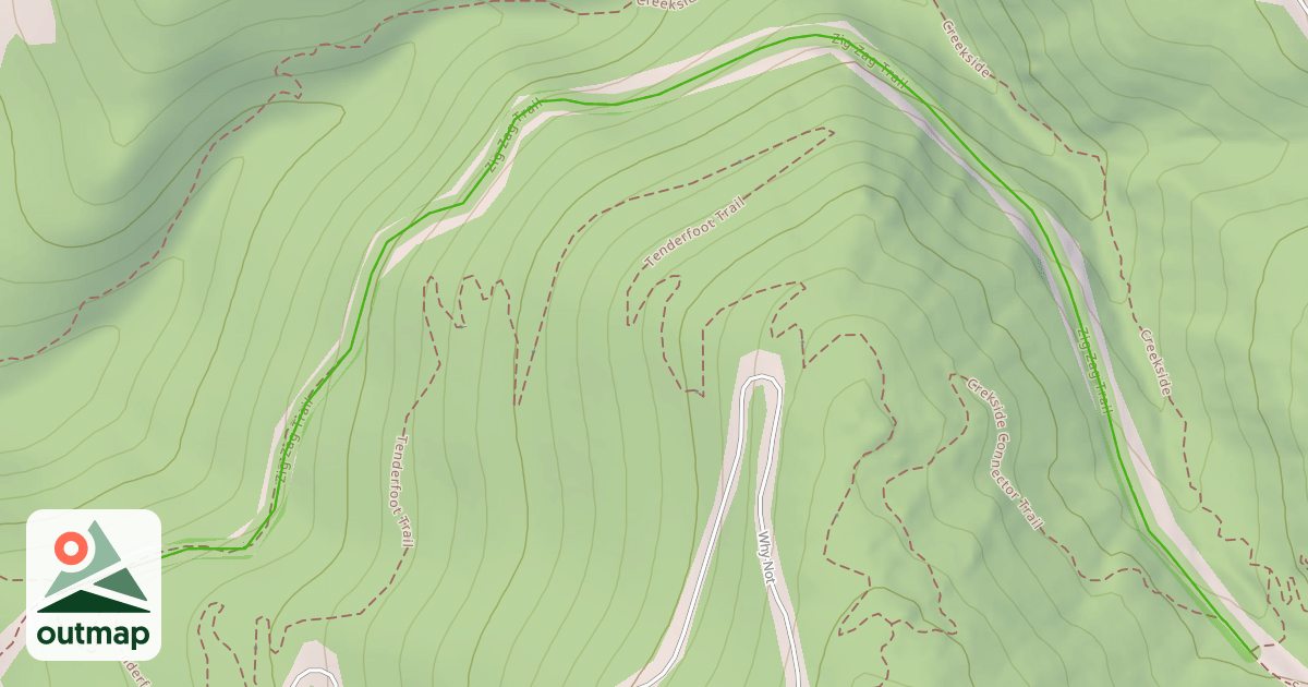 Map of Zig Zag Trail