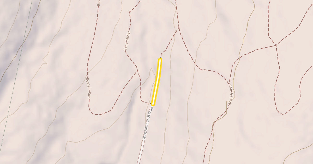 Map preview of West Hill Branch Road