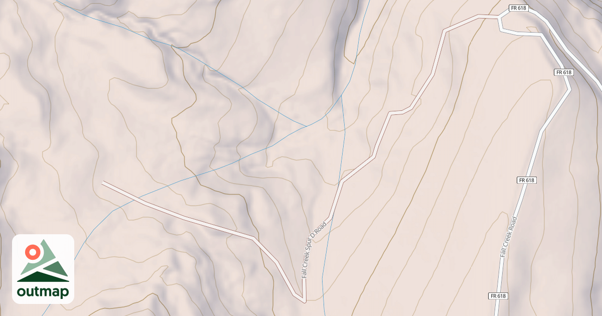 Map of FALL CREEK SPUR D