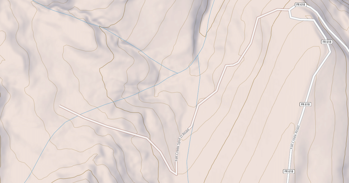 Map preview of FALL CREEK SPUR D