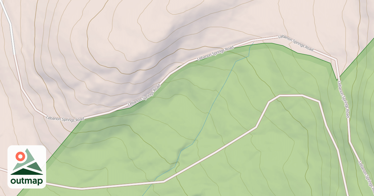 Map of Lebanon Springs Road