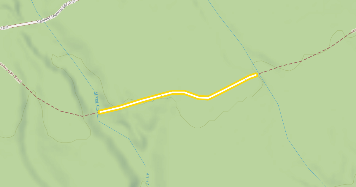 Map preview of North Shore Mountains Ski Trail