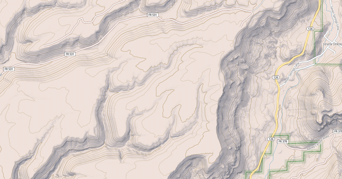 Map preview of USFS Motor Vehicle Use Map Roads {A537C183-B29B-4669-B8BB-643E553CD58E}