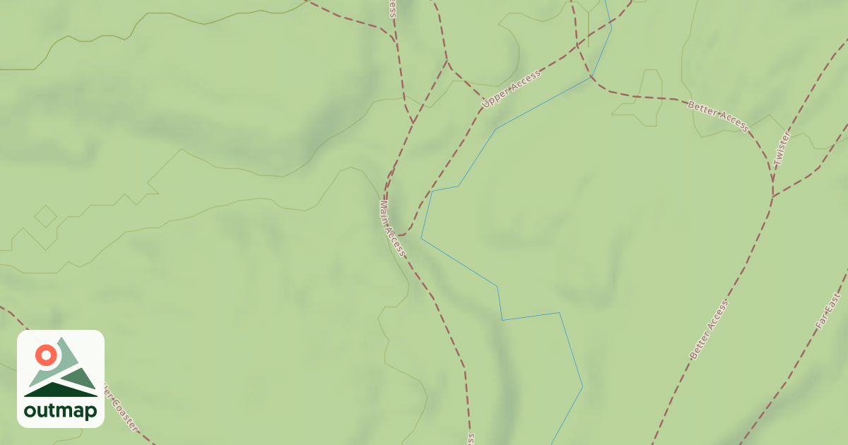 Map of Upper Access Trail