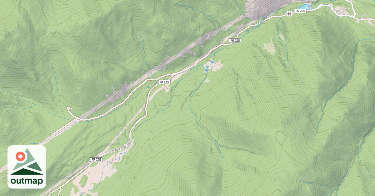 Map of FOOSES CREEK