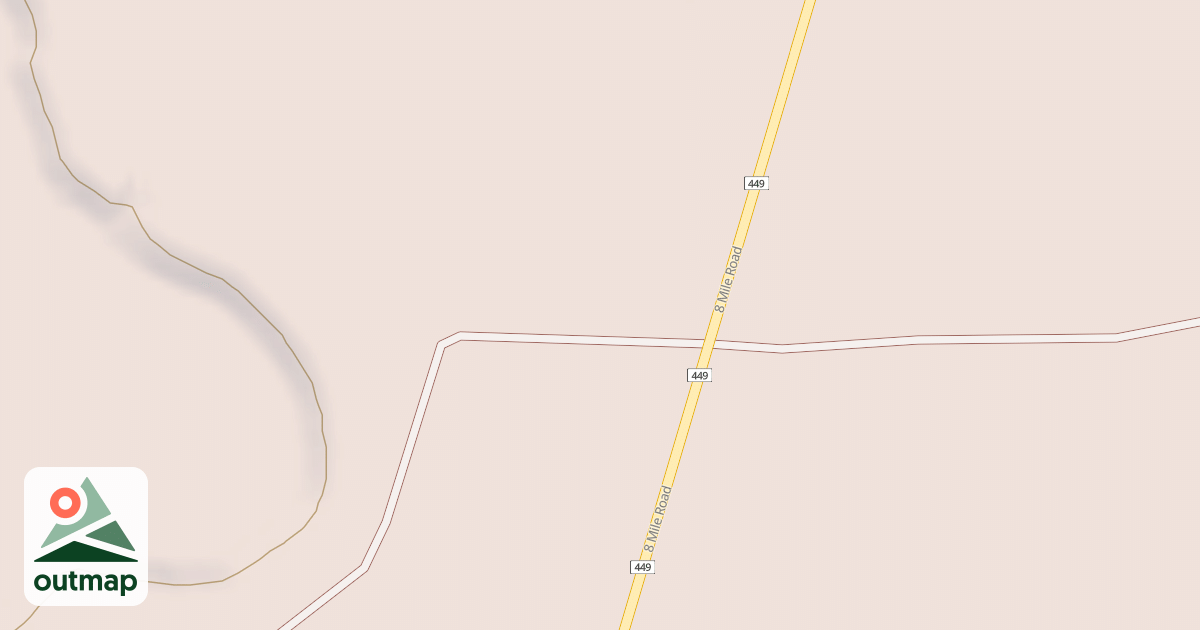 Map of EIGHT MILE CUT ACROSS SPUR N