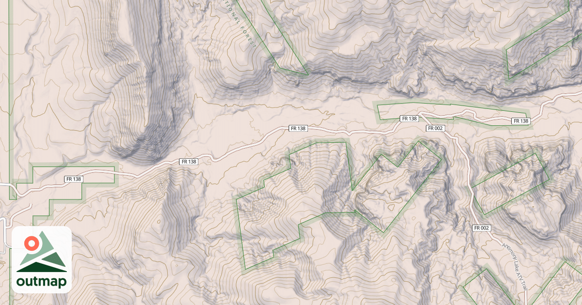 Map of ANTIMONY CREEK