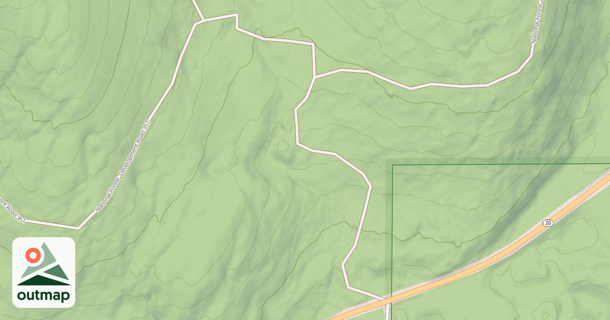 Map of USFS Motor Vehicle Use Map Roads {3807F2D4-69FC-4307-8EEF-563418341B41}