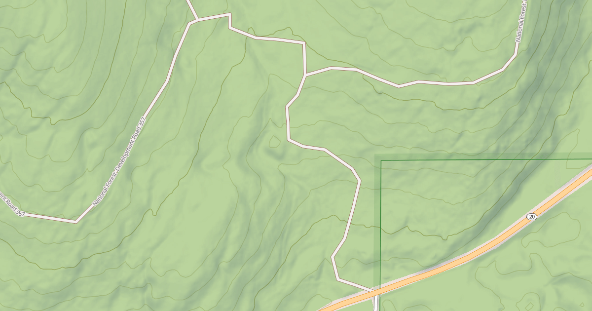 Map preview of USFS Motor Vehicle Use Map Roads {3807F2D4-69FC-4307-8EEF-563418341B41}