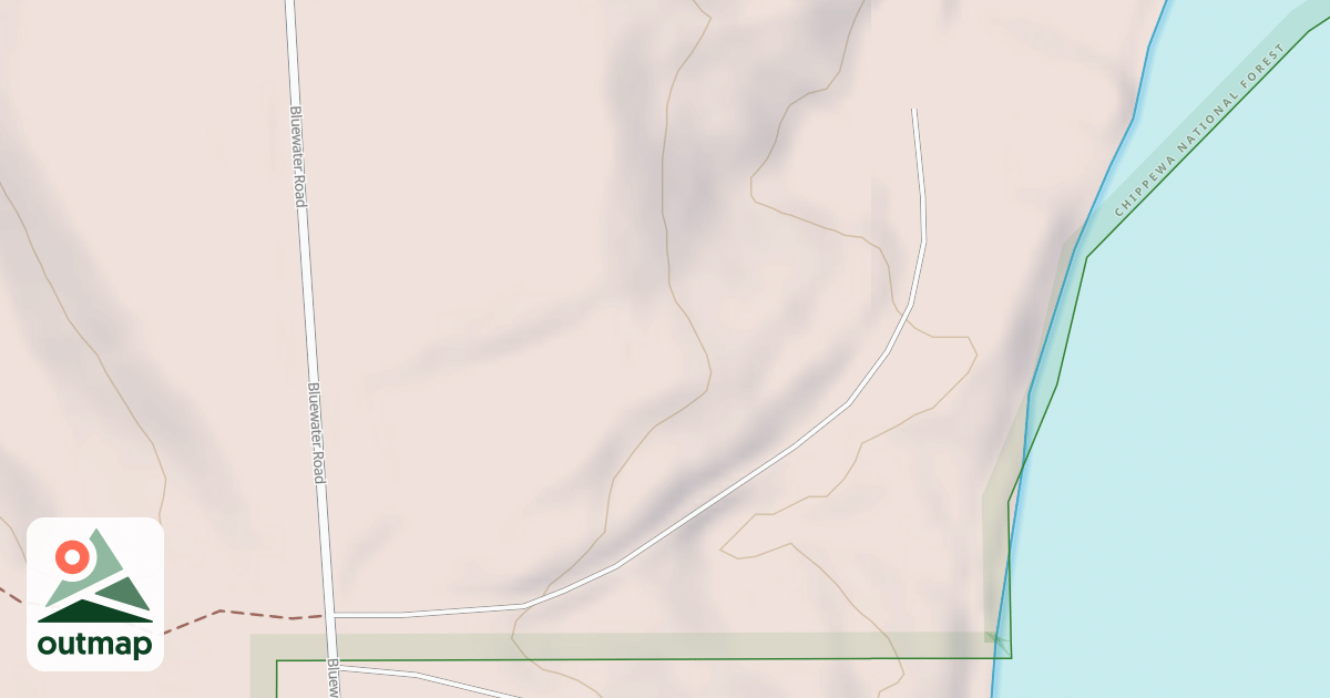 Map of BLUEWATER LAKE ROAD SPUR E