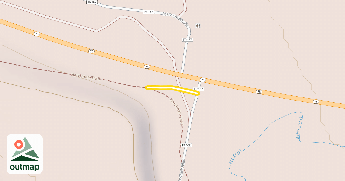 Map of Harriman Trail