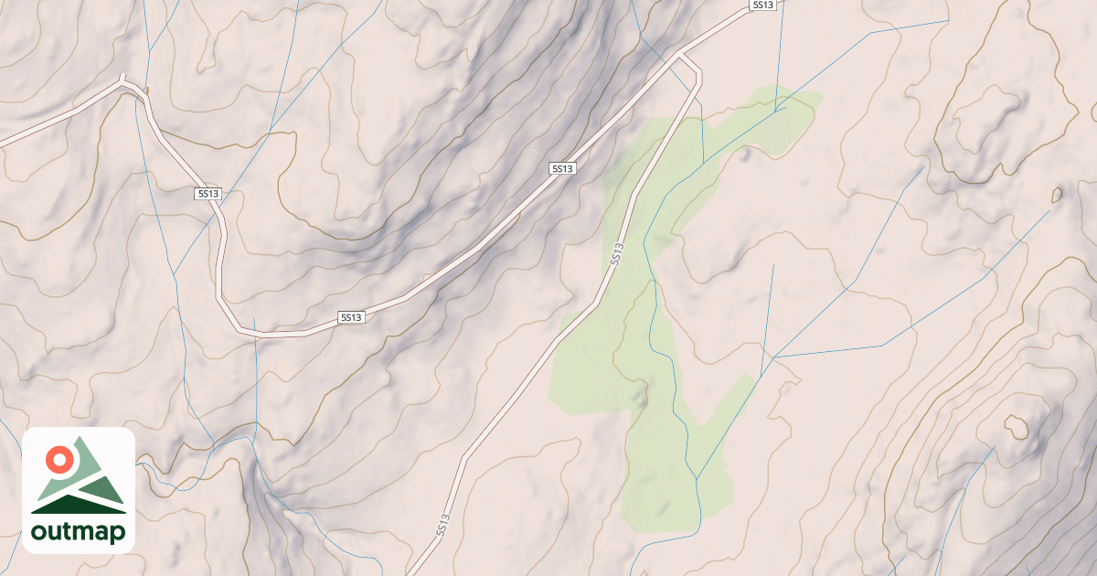 Map of CHIQUITO CANYON D SPUR