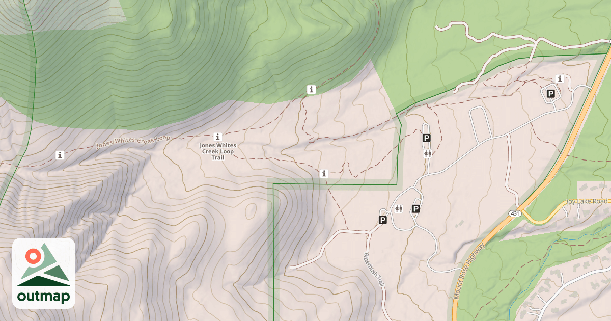 Map of JONES CREEK ROAD