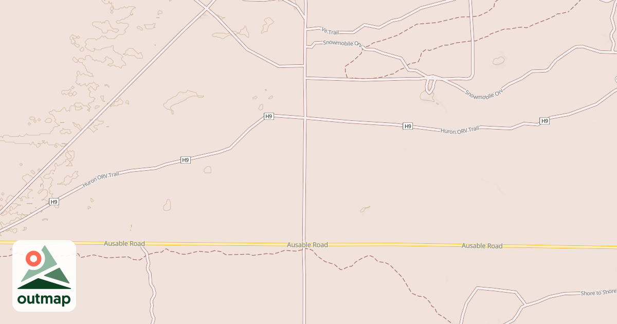 Map of Huron Orv, Smt/huron Orv Trail