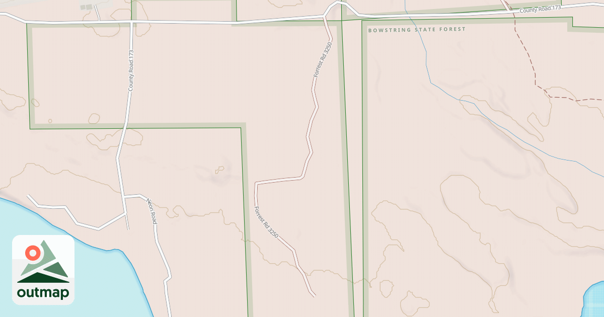 Map of EAST BOWSTRING SPUR 3250