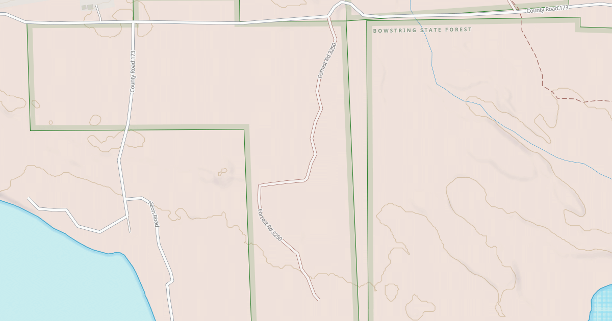 Map preview of EAST BOWSTRING SPUR 3250