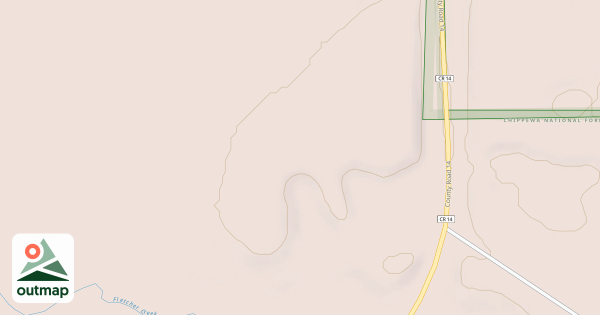 Map of BIG FORK RIVER SPUR 2454
