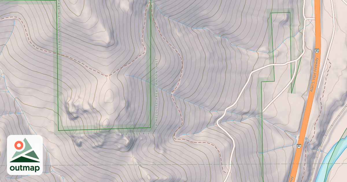 Map of CANYON ROAD