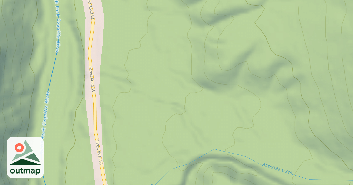 Map of ANDERSON CREEK