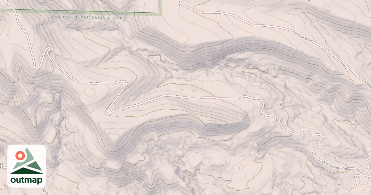 Map of MUD SPRINGS
