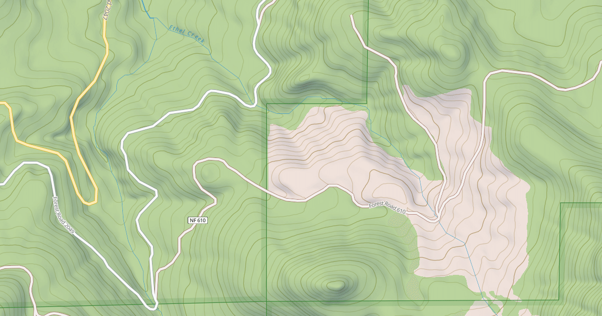 Map preview of ETHEL CREEK RD