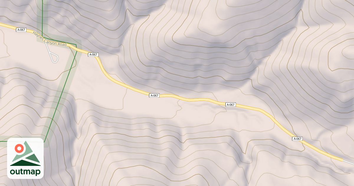Map of HAYNES CANYON