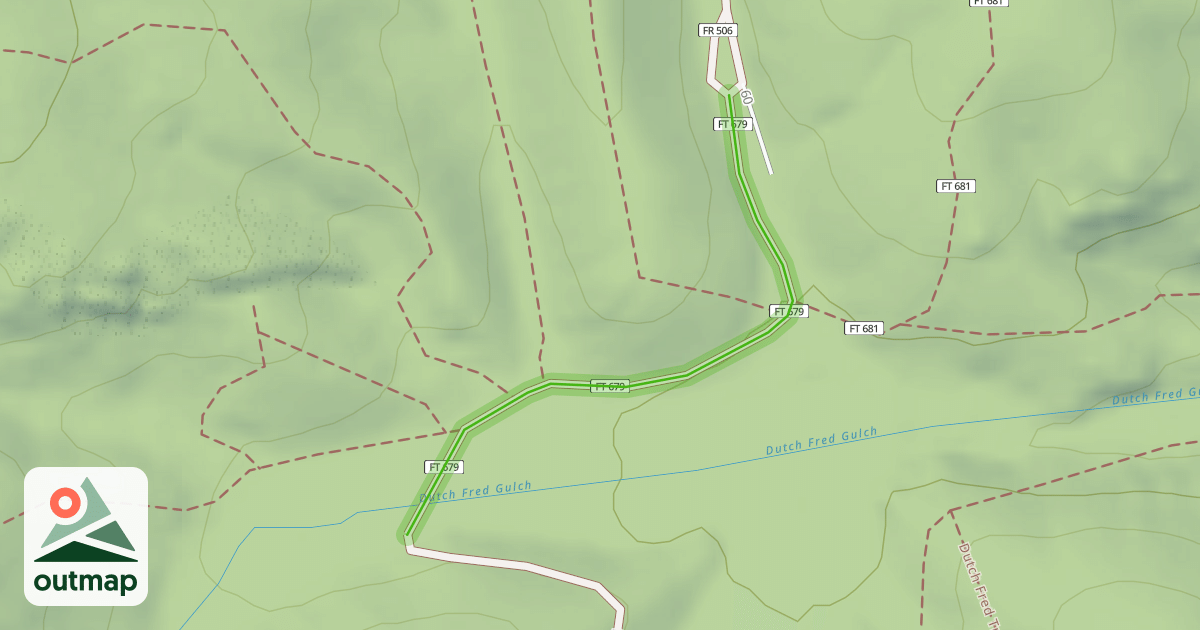 Map of Dutch Fred Trail 679