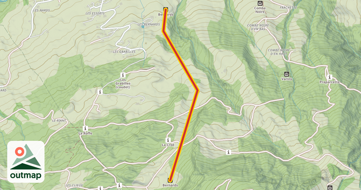 Map of Bernards