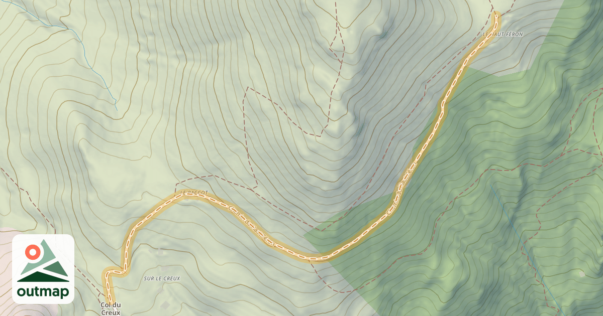 Map of Chemin du Haut Féron