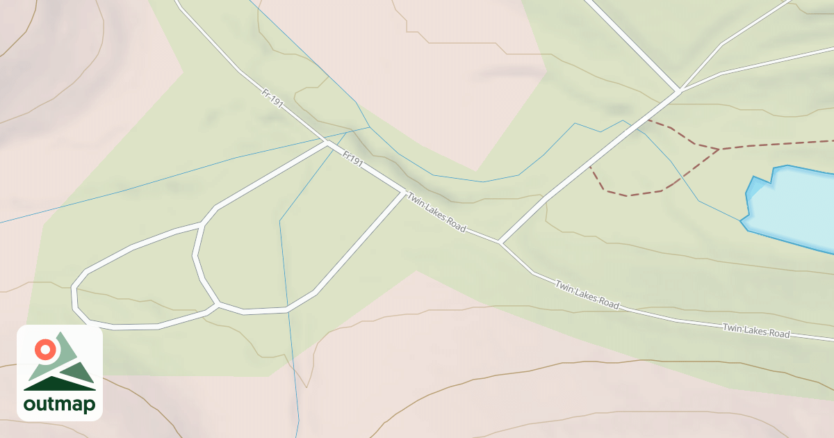 Map of TWIN LAKES CMPGRD - B