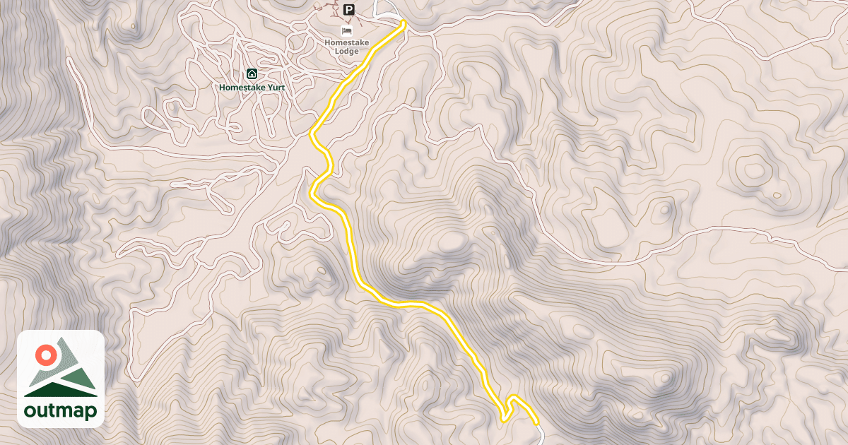 Map of Upper Rader Creek Road