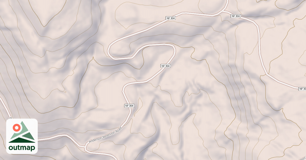 Map of ANDERSON RESERVOIR