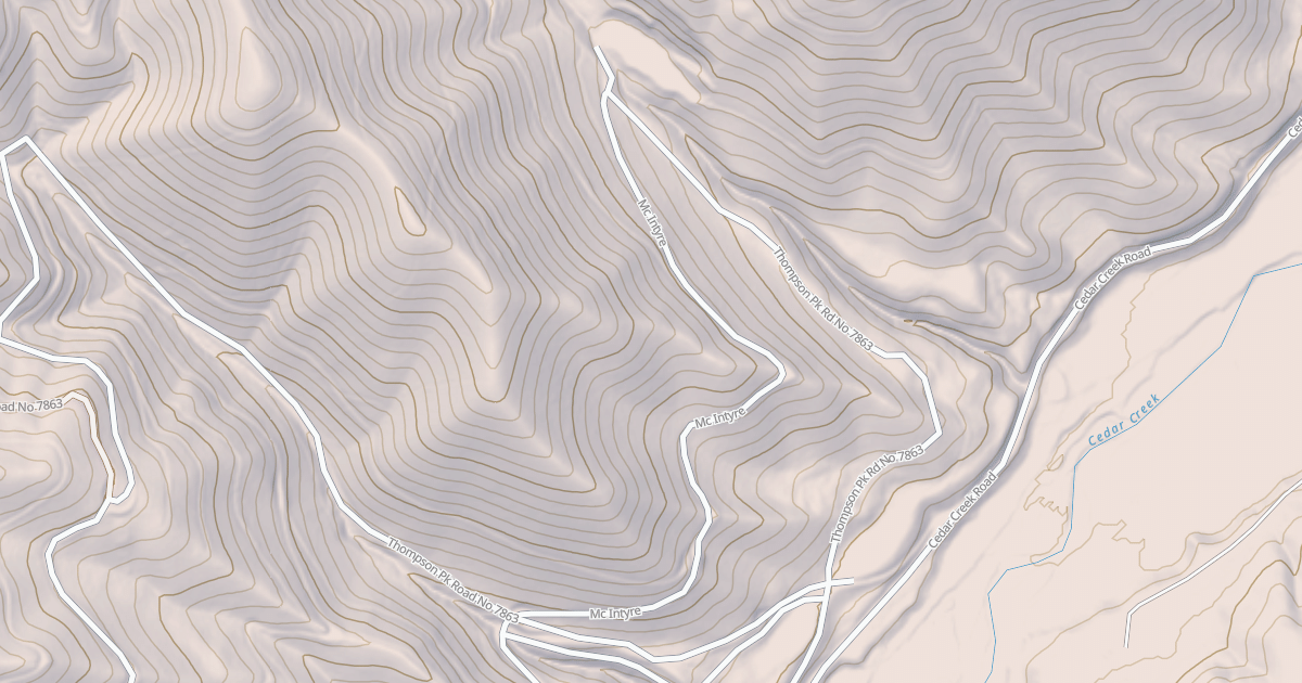Map preview of MCINTYRE