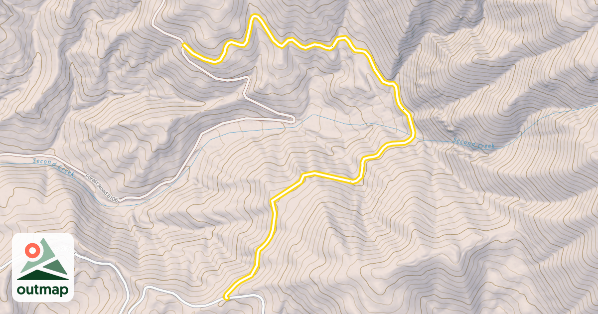 Map of Forest Road 7801-600