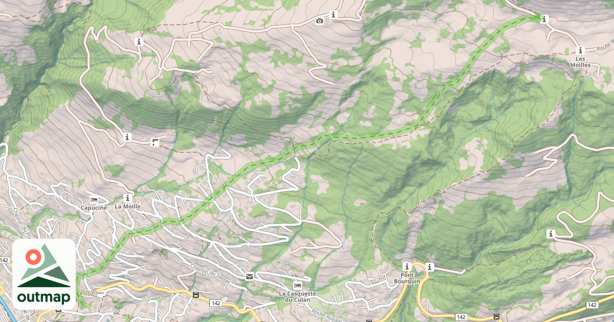 Map of (abandonné) piste