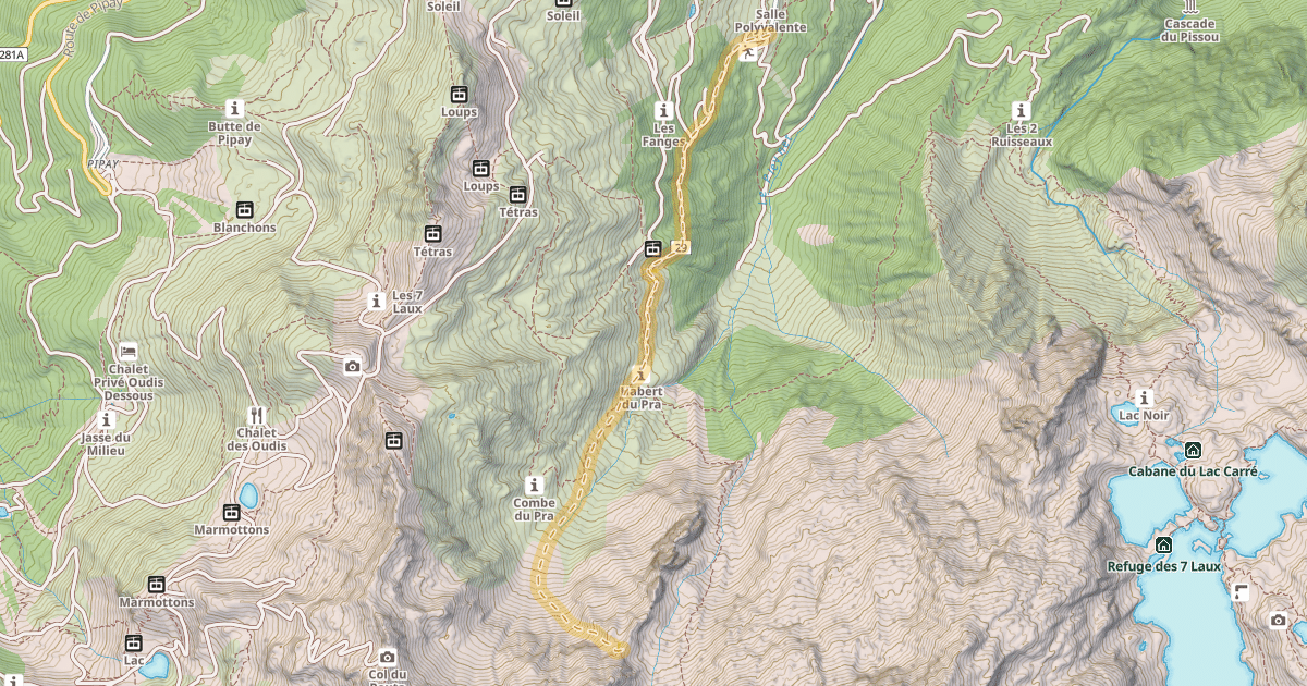 Map preview of Col de l'Évêque — Le Pleynet