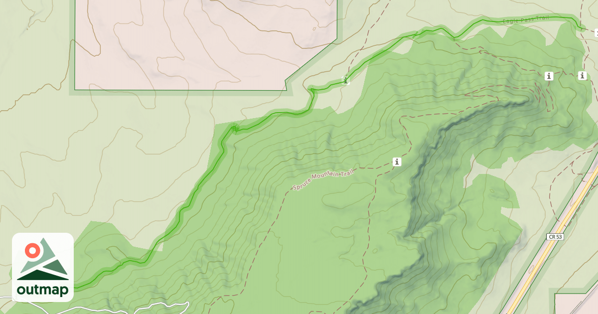 Map of Eagle Pass Trail
